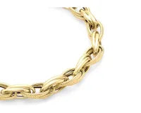 9ct Yellow Gold Chain Link Bracelet 18.5cm #24934