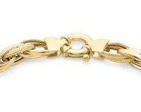 9ct Yellow Gold Chain Link Bracelet 18.5cm #24934