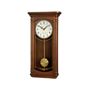 Rhythm Wooden Chiming Pendulum Wall Clock #