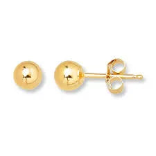 9ct 5mm Flat Studs #24857