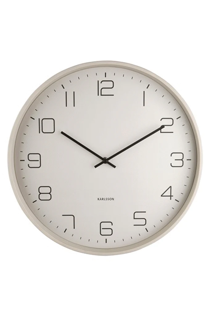 Karlsson Lofty Matt Grey Wall Clock #
