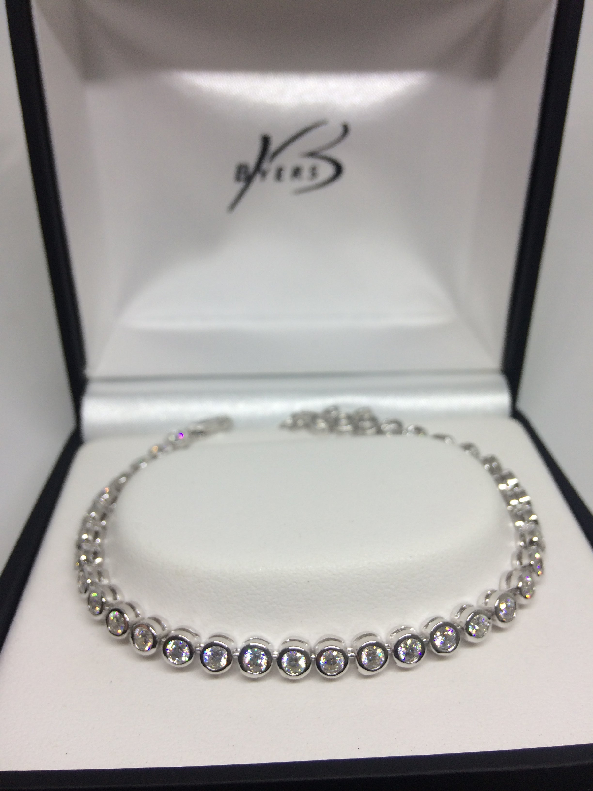 Ellani Sterling Silver Tennis Bracelet #21987