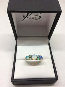 9ct Yellow Gold Opal Antique Style Ring #23757